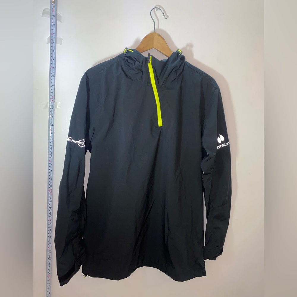 Men's Black Hotsuit Sweat sauna Vest jacket with Neon Yellow Accents Zips